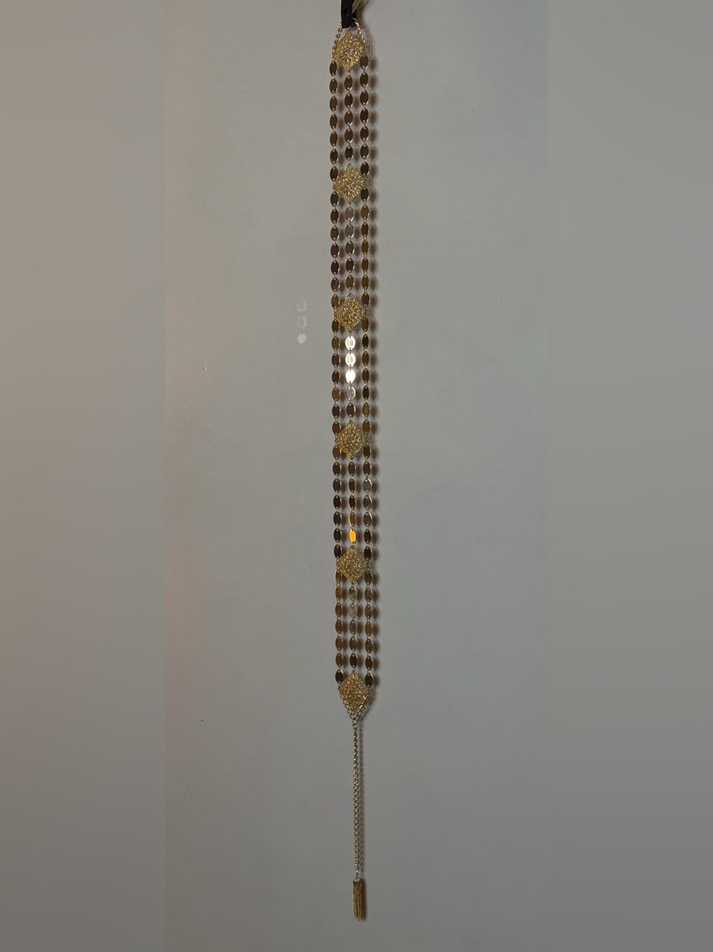 Gold Multi-Row belt with Medallion Accents